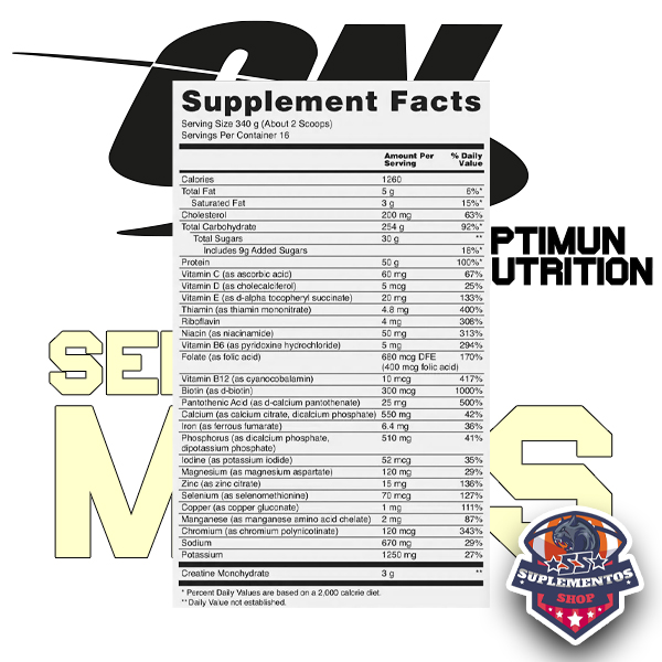 Serious Mass Optimum Nutrition - Image 2